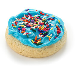 Light Blue Frosting with Sprinkles